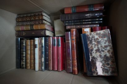 Réunion de livres reliés XIXe et XXe siècles,...