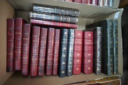 Réunion de livres reliés XIXe siècle et XXe...