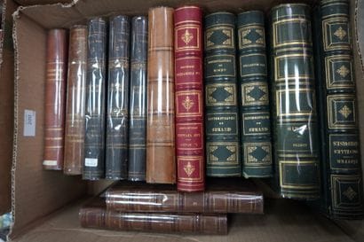 Livres reliés XIXe siècle, dont Shakespeare,...