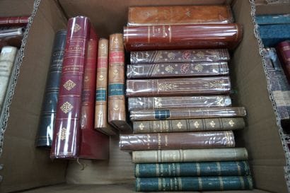 Livres reliés XIXe siècle dont G. Hanotaux,...