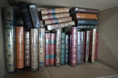 Réunion de livres reliés XIXe siècle dont...