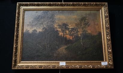 Emile GODCHAUX (1860-1938), paysage de forêt...