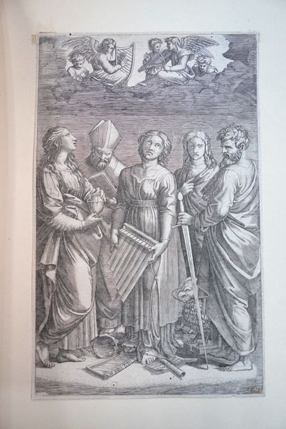 ECOLE ITALIENNE

La Vierge à l'enfant et...