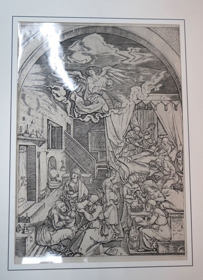 ECOLE ITALIENNE

La Vierge à l'enfant et...