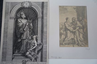 ECOLE ITALIENNE

La Vierge à l'enfant et...