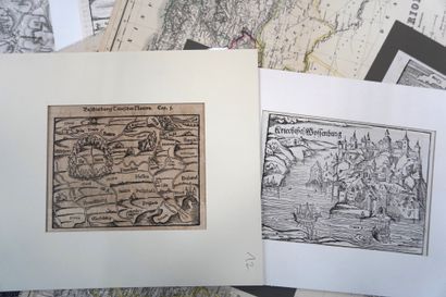CARTES – VUES 

Bois fin XVIe, Allemagne,...