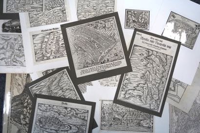 CARTES – VUES 

Bois fin XVIe, Allemagne,...
