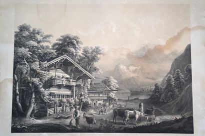 VUE ZURICH - 

Gravé par Heinrich Zollinger...