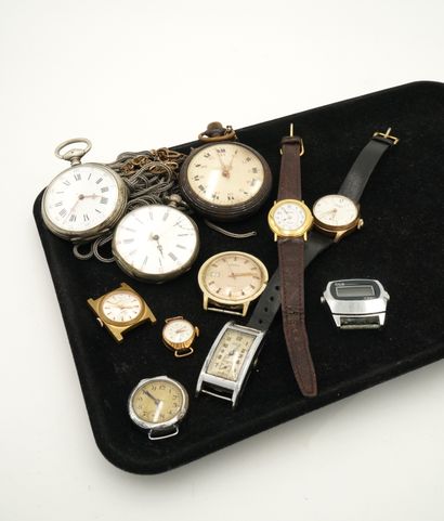 Réunion de montres : LINGS, GEV, TIMEX, JUPITER,...