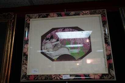 Ecole moderne dans le goût Art déco, Femme...
