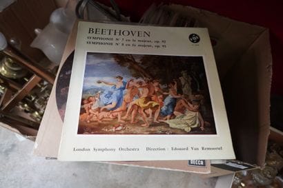 Ensemble de disques vinyles, musique classique....