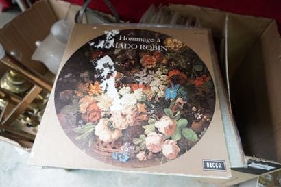 Ensemble de disques vinyles, musique classique....