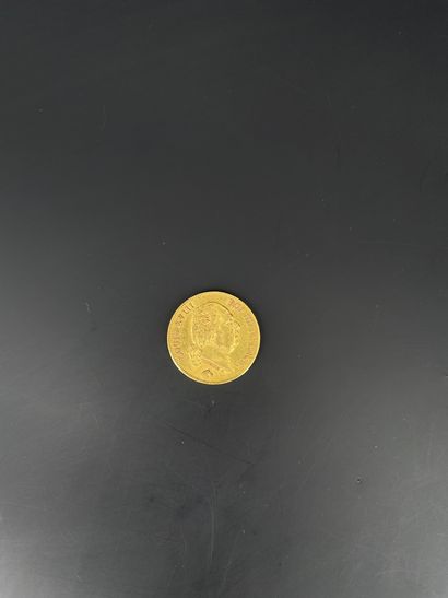 Pièce de 40 francs or 1818 W Louis XVIII....