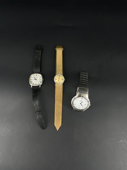 Trois montres :

	- FESTINA. Montre bracelet...