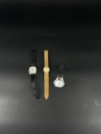 Trois montres :

	- FESTINA. Montre bracelet...