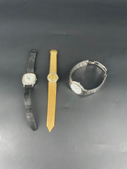 Trois montres :

	- FESTINA. Montre bracelet...