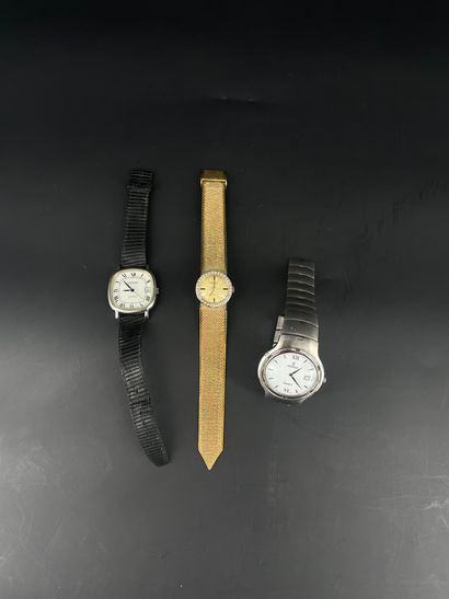 Trois montres :

	- FESTINA. Montre bracelet...