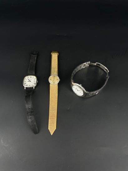 Trois montres :

	- FESTINA. Montre bracelet...