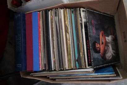 Réunion de vinyles, variétés : France Gall,...