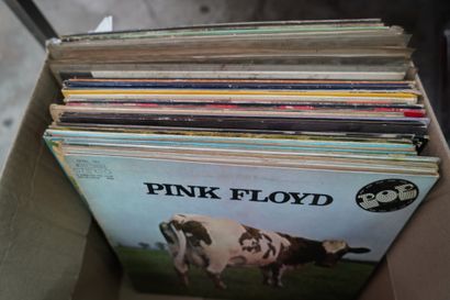 Lot de vinyles, Pink Floyd, Presley, Simon...