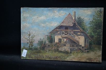 Ensemble de pièces encadrées : Vue de Montigny,...