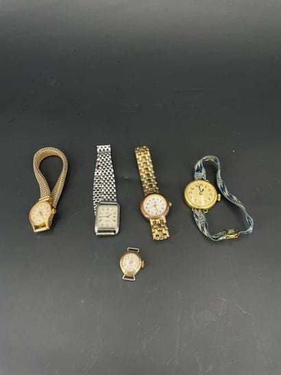 Réunion de montres bracelet de dame : OMEGA,...