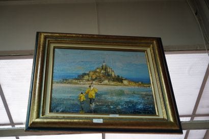 Ecole moderne, Le Mont St Michel, hst portant...
