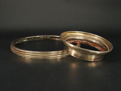 Montures en argent, poids : 116,7 gramme...