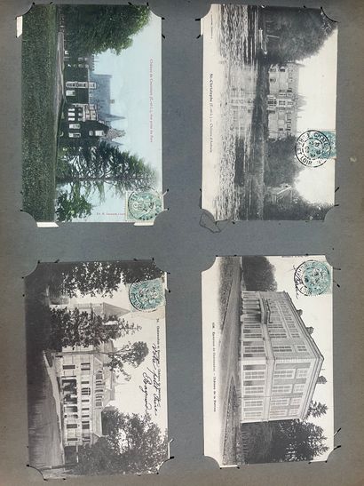 Trois albums de cartes postales ancienne...