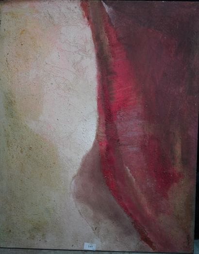JUAN CASTILLA. Paysage. Huile sur toile,...