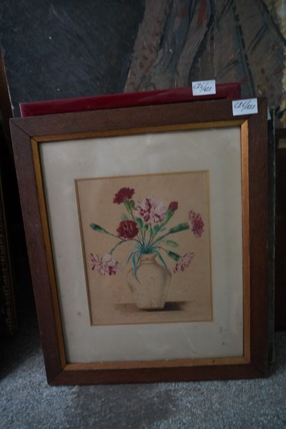 Ensemble d'huiles sur toile et panneaux,...