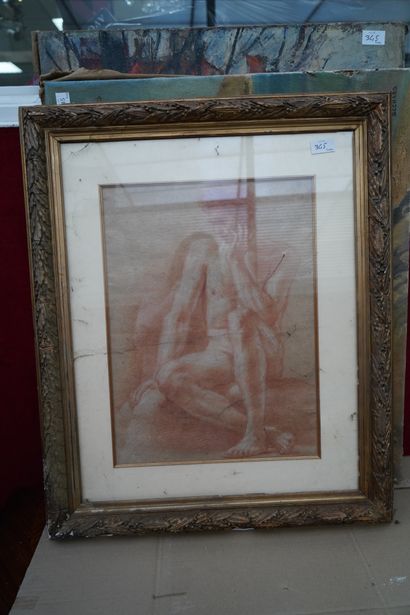 BESCHARD, Bord de mer, huile sur toile signée...