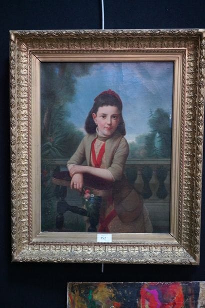 A. TERNUS (XIXe XXe siècle) portrait de fillette,...