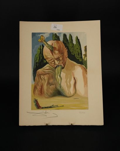 Lithographie en couleurs, d'après Dali, Le...