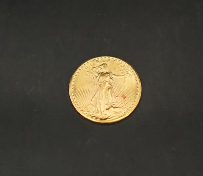 Pièce de 20 Dollars or 1927. Poids : 33,4...