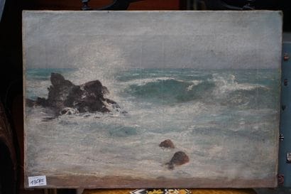 Ecoles du début du XXe siècle, La mer, huile...