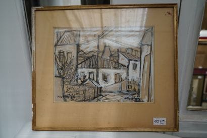 M. Verdier, Habitations, encre et gouache...
