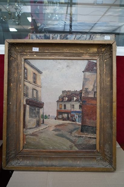 BESCHARD, Bord de mer, huile sur toile signée...
