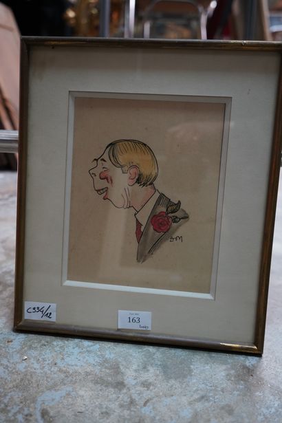 Ion DON, portrait caricatural d'homme de...