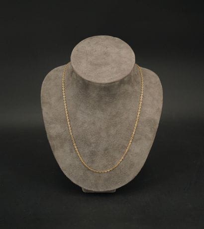 Chaîne de cou en or 18K (750). Poids : 7...
