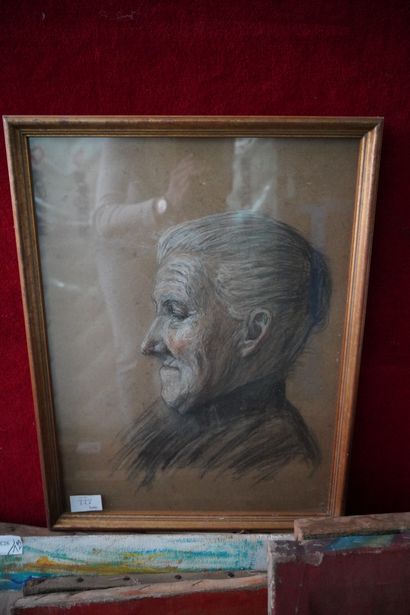 Ensemble d'huiles sur toile et panneaux :...