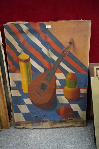 Réunion d'huiles sur toile et panneaux :...