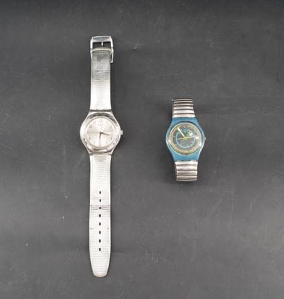 Deux montres SWATCH.
