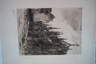 Réunion de lithographie, sujets divers dont...