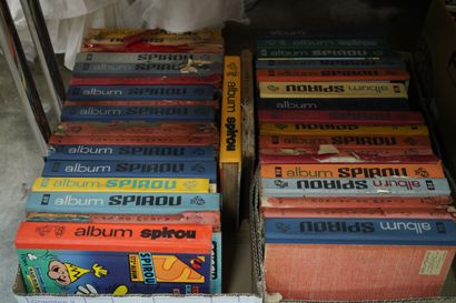 Album Spirou et Spirou magazine. 4 cartons,...
