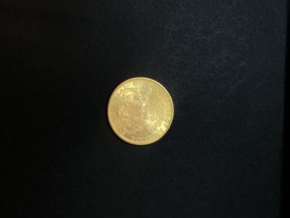 Pièce de vingt dollars or 1897. Poids : 33,...