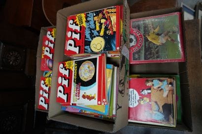 PIF GADGET, réunion de 3 cartons, en l'é...