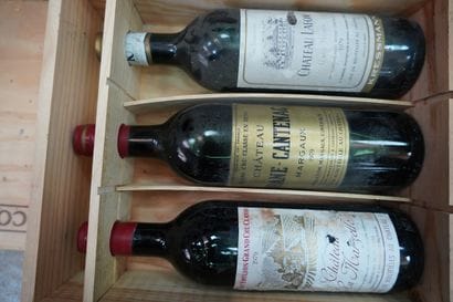 3 bouteilles, Brane Cantenac, Margaux, 1979...