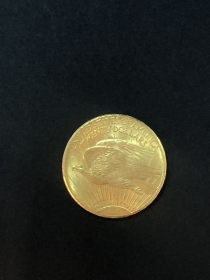 Pièce de vingt dollars or Liberty 1928. Poids...