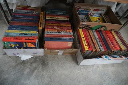 Album Spirou et Spirou magazine. 4 cartons,...